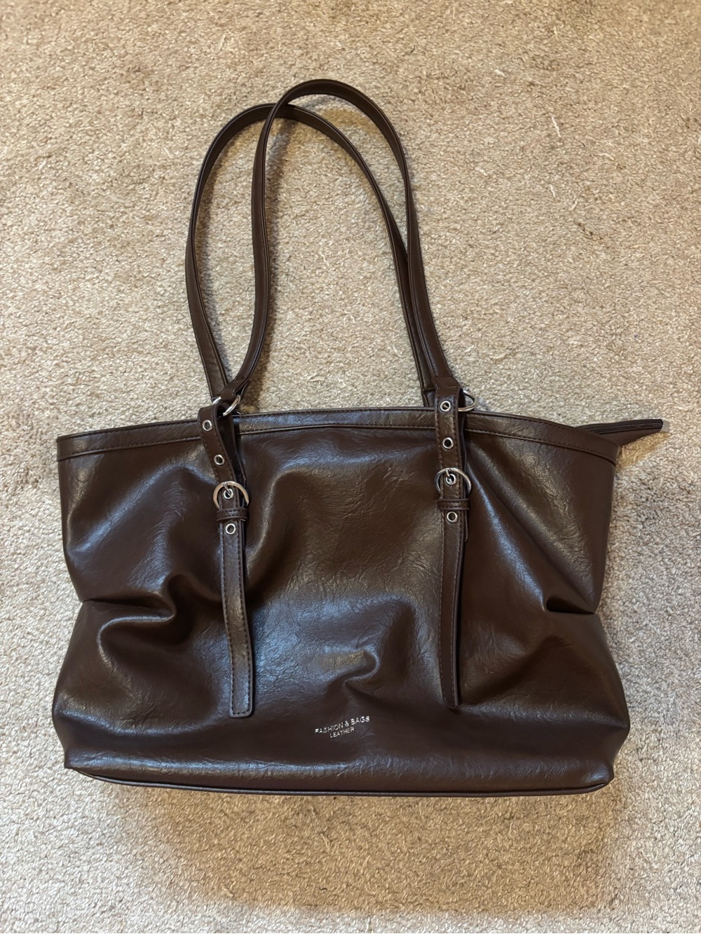 Brown Women's Leather Tote Bag